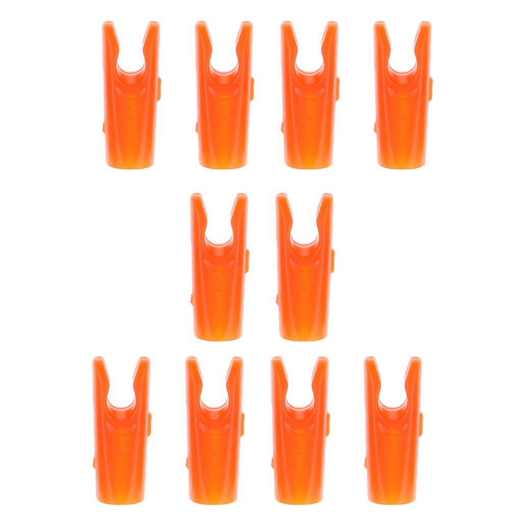 MagiDeal 10pcs Encoches Fleches Tir à Accessoire de Sport en Plastique
