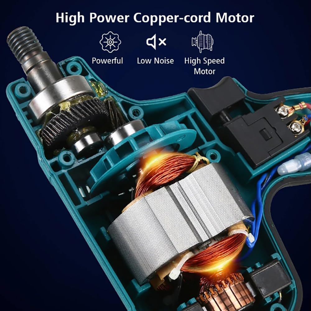 Pulidora Para Detalles De Automóviles, Con 10 Accesorios, 6 Velocidades, 3000Rpm, Pulidoras Y Abrillantadoras Para Automóviles, Disco De Pulido De 125 Mm, Eje De 135 Mm, Para Pulir Y Encerar