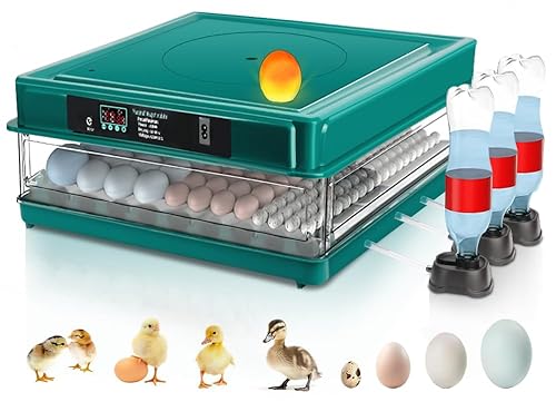 Chocadeira Eletrica Automatica, Chocadeira de Ovos de Galinha, Incubadora Inteligente para 128 Ovos