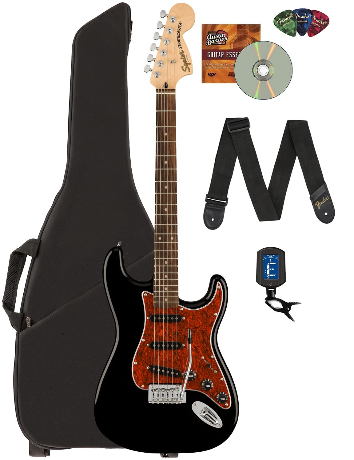 Squier STRAT by Fender Affinity ストラトキャスタ Squier by Fender Affinity Series Stratocaster FMT HSS Black