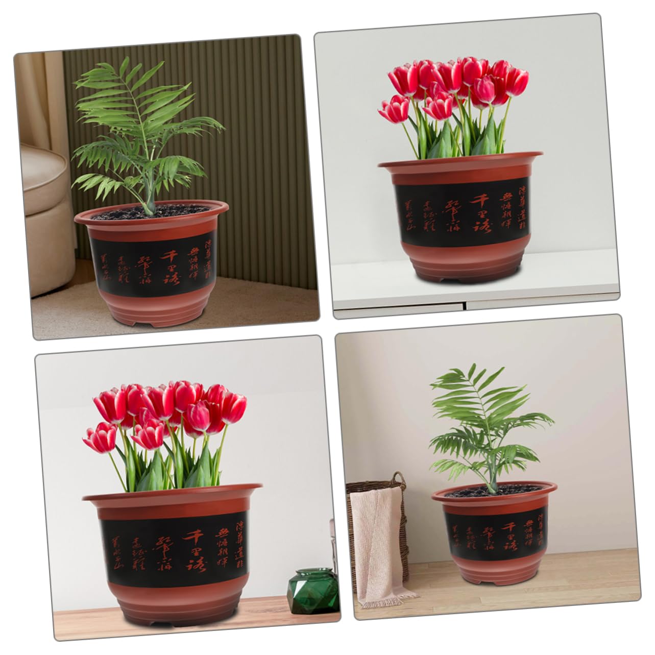 TOYANDONA 2pièces Jardinière pour Orchidées Plastique Pot De Fleurs pour Plantes Intérieur Drainage pour Évacuation Eau