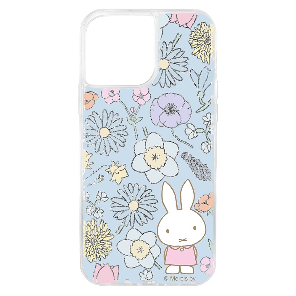 イングレム Inglem iPhone 13 Pro Max/Miffy/Glitter Glitter Case/Flower