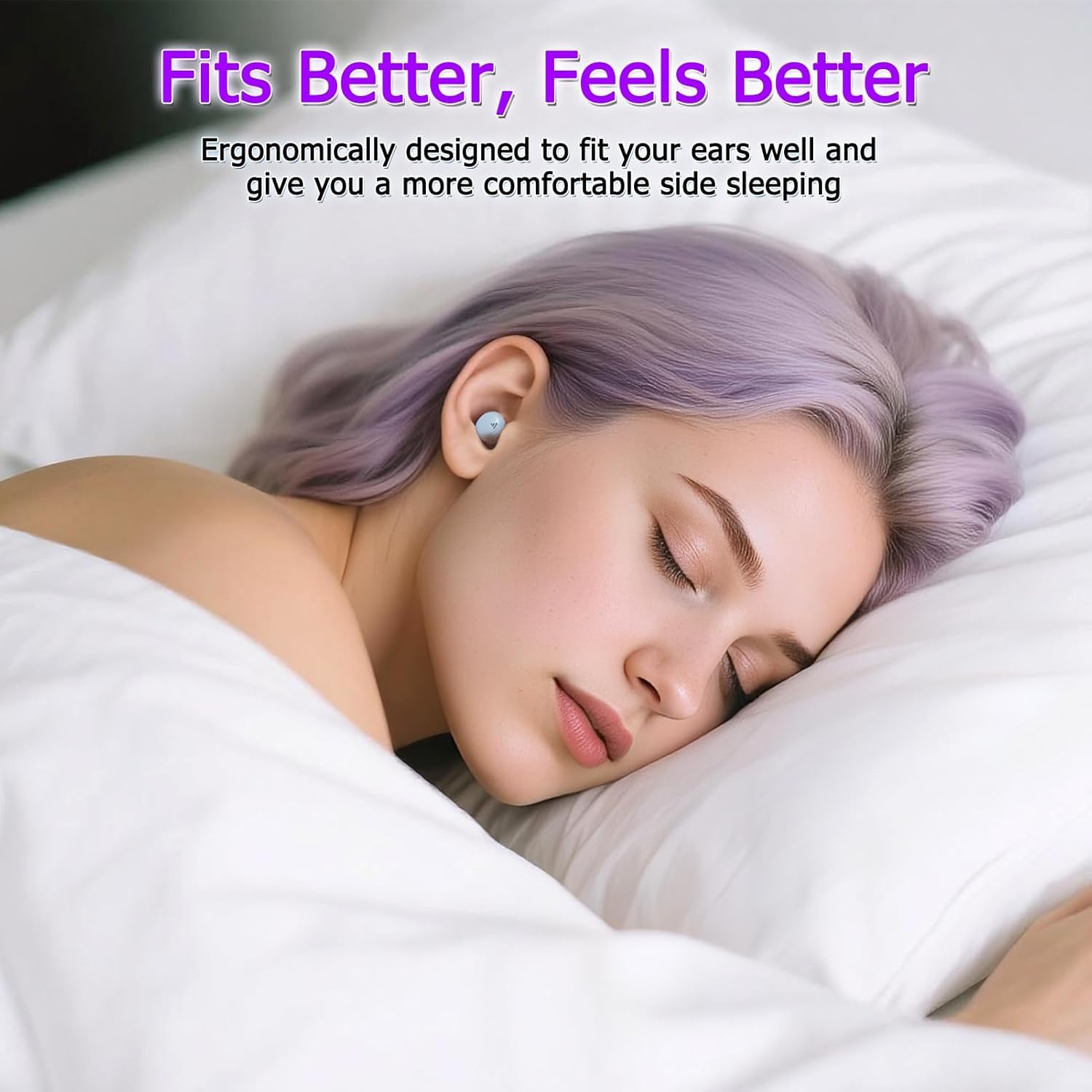 Auriculares para dormir, mini auriculares para dormir, auriculares inalámbricos para dormir de lado, carga única de 8 horas, sonido HiFi, ajuste cómodo (negro)