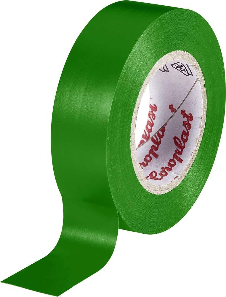 Coroplast 302 302-10-GN - Nastro isolante, 10 m x 15 mm, colore: Verde
