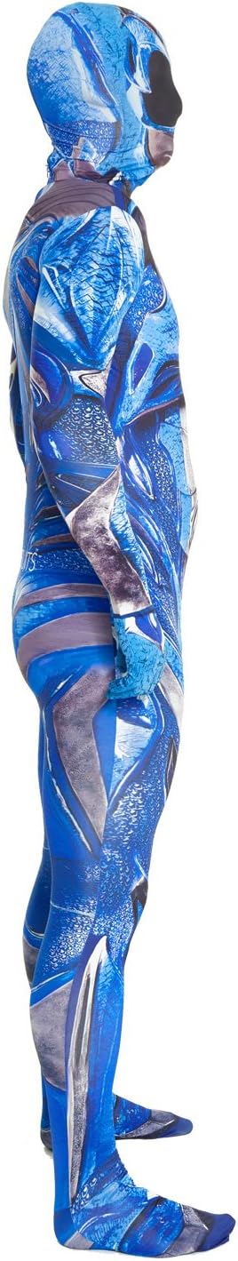 Morphsuits Blue Power Ranger Costume Adult, Mens Deluxe Power Ranger Costume