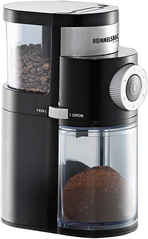 RommelsbacherEKM200 Coffee Grinder mill Black Silver