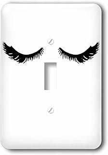 3dRose lsp_274203_1 Image of Pretty Glam Black Eyelashes Toggle Switch