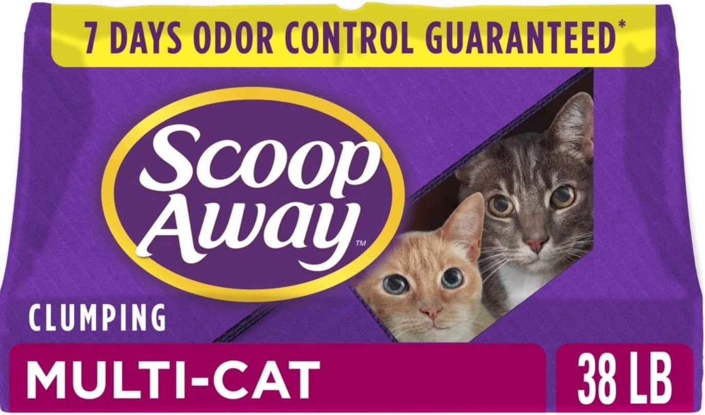 Scoop Away Multi-Cat, Scented Cat Litter, 38 Pounds (pack of 3)