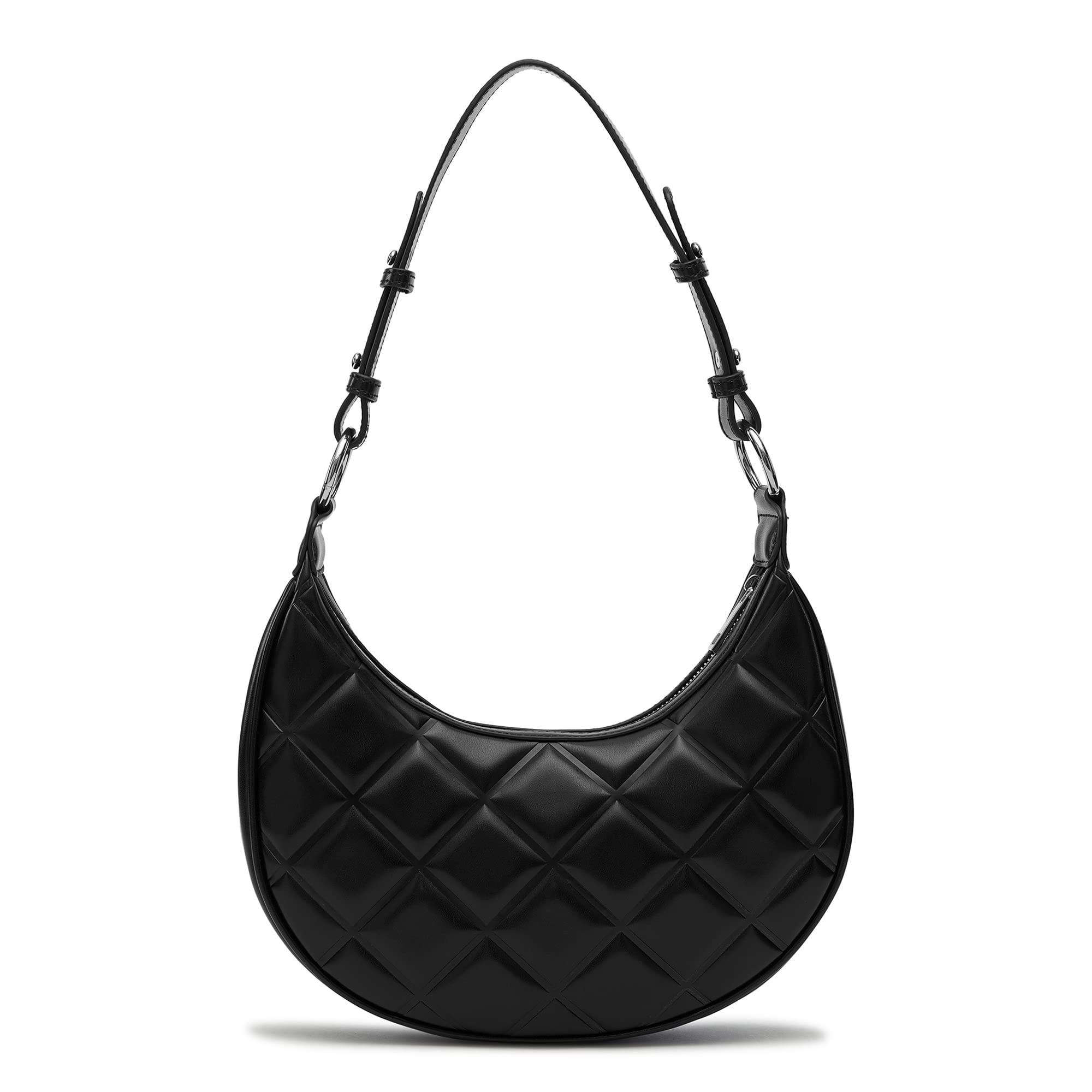 Miraggio Womens Cherie Embossed Shoulder Bag (Black) (B0BRJBJFGB) Amazon Price History, Amazon Price Tracker