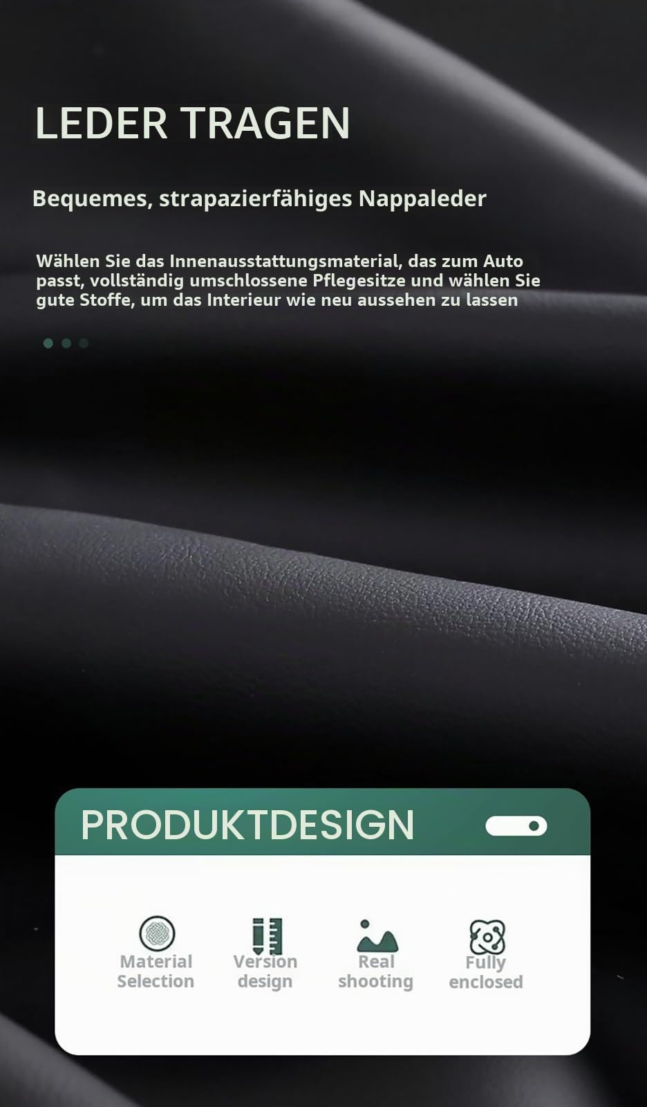 Autositzbezüge Universal Set, Leder Autositzbezug Komplettset, Aus Premium Leder + Einzigartigem Design 5-Sitzer Sitzbezüge (Kompatible Automodelltabelle enthalten)