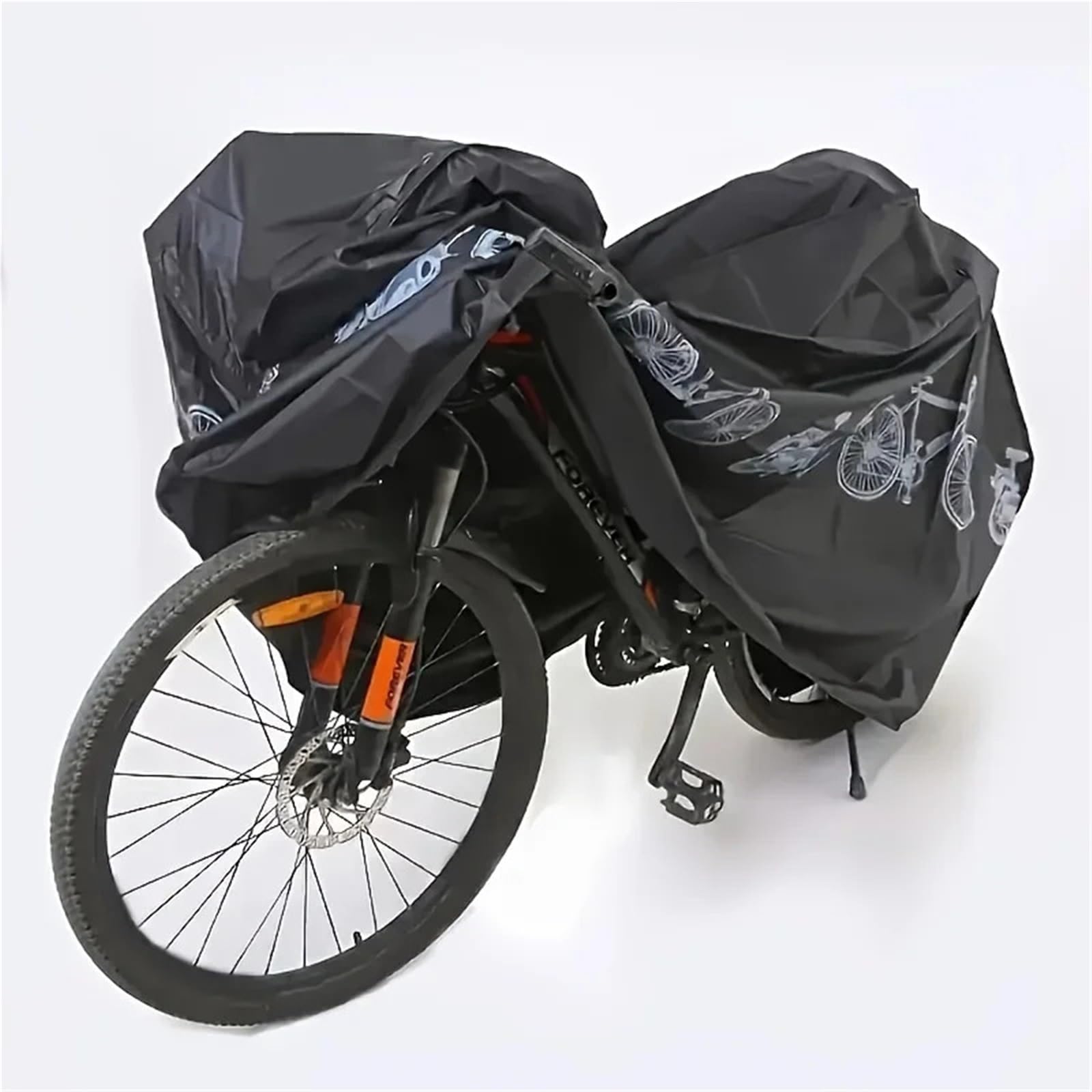 Bike Cover Waterproof Outdoor Bike Cover Waterproof Raincover Bicycle Outdoor Sunscreen Accessories(Black)