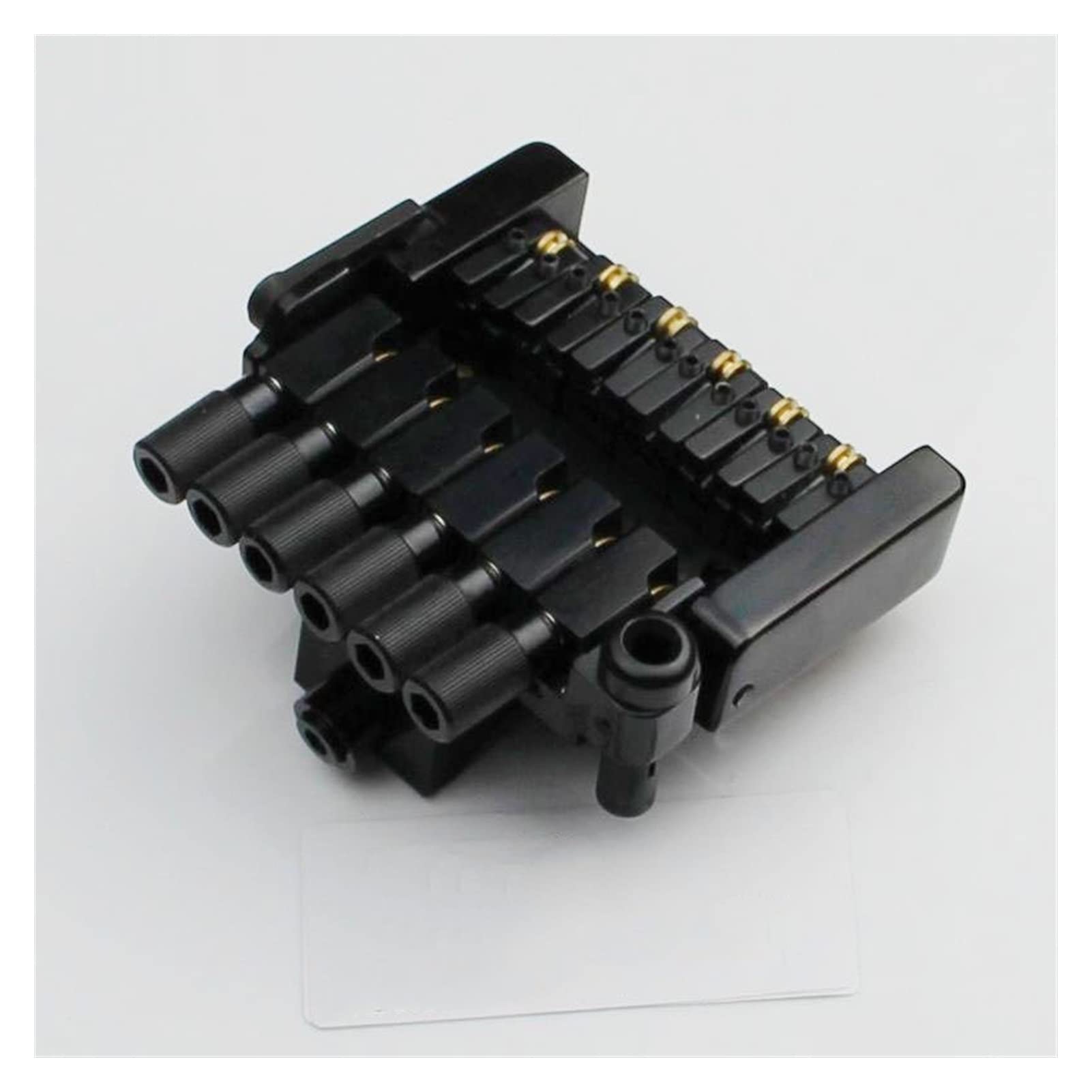 Parti di ricambio chitarra 6 String Roller Sella Tremolo Bridge Bridge Coda Per La Sostituzione Della Chitarra Senza Testa