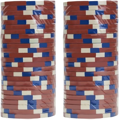 Miniatura 2 de Paquete de 50 fichas de póquer Monaco Club, compuesto de arcilla pesada de 0.48 oz