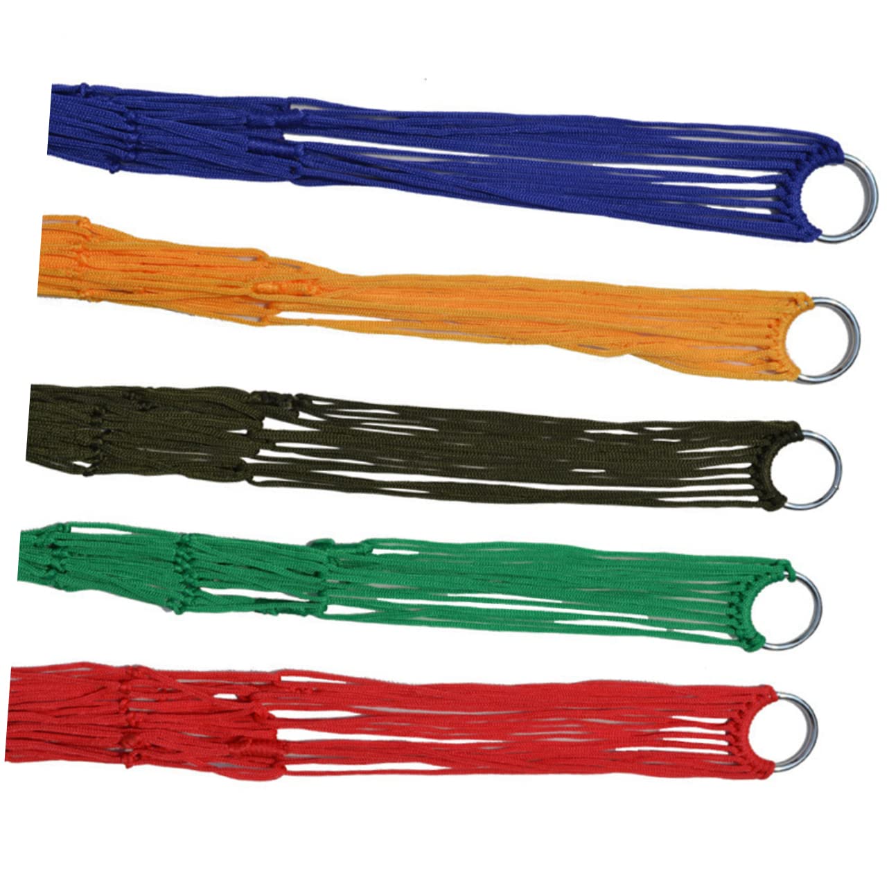 HANABASS Hanging Bed Nylon Hammock Hanging Nap Bed Sleeping Swing Hammock Outdoor Leisure Bed Nylon Rope Mesh Hammock