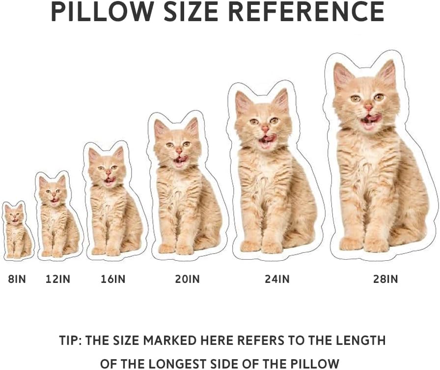 Miniatura 2 de Almohada personalizada con fotos de mascotas, almohada personalizada con forma de cara de perro y gato, regalos personalizados para los amantes de