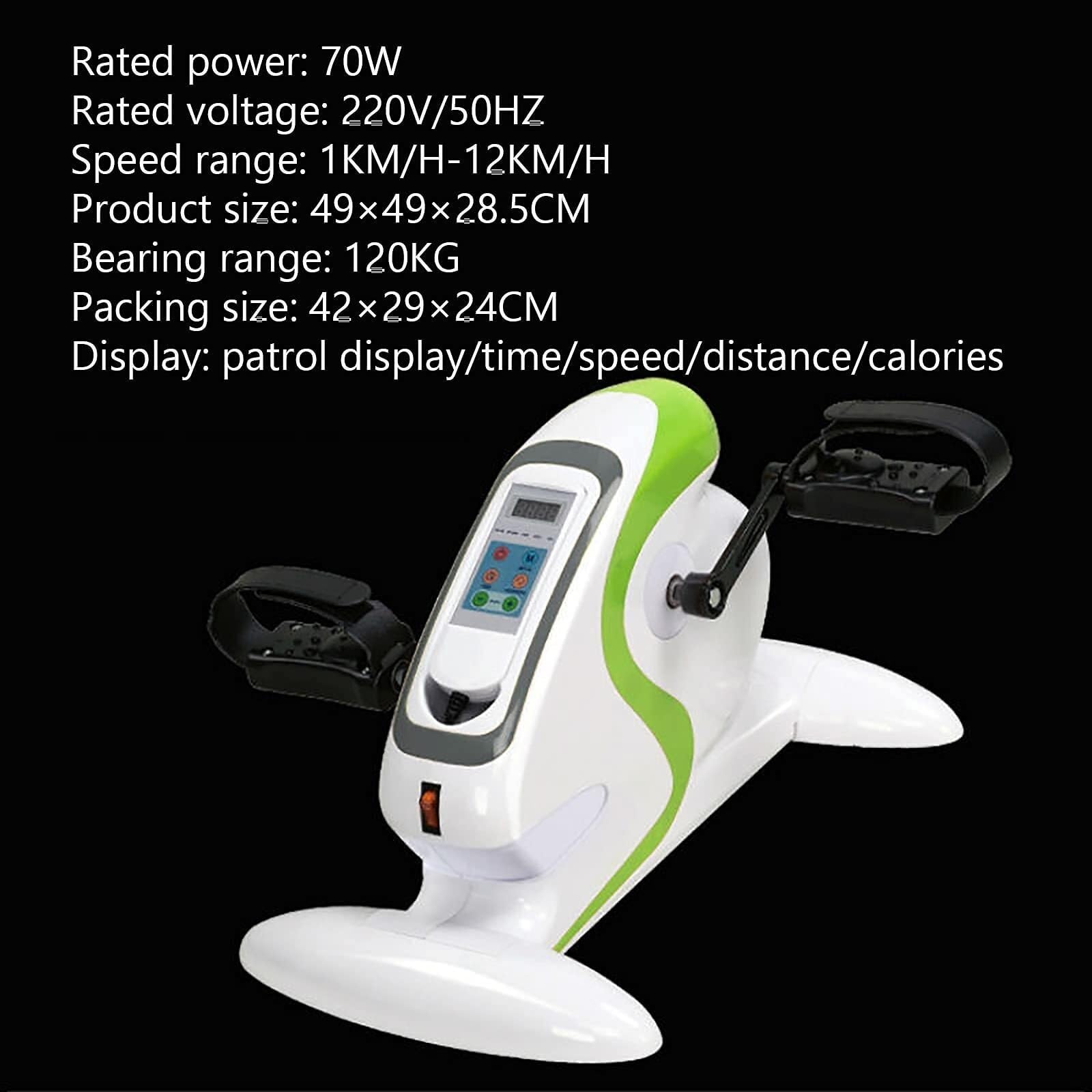 Elektryczny rower rehabilitacyjny Mini, przenośny rower treningowy z cyfrowym wyświetlaczem LCD