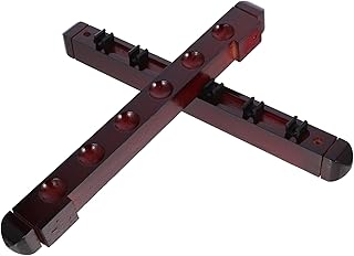 Sosoport 1 Juego De Soporte para Billar Soporte para Montaje En Pared Soporte para Herramientas De Billar Accesorios para Mesa De Billar Soporte De Almacenamiento De Madera para