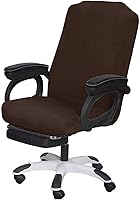 Vista 14 de SARAFLORA Funda para Silla de Oficina - Mediano, Negro - Funda Extraíble para Silla de Computadora para Silla de Oficina con Cremallera para Silla