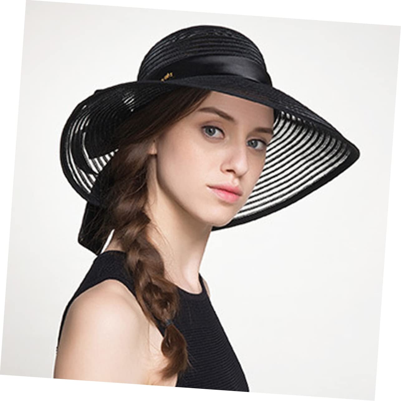 BESPORTBLE 3 Pièces Chapeau de Plage Femme Large Chapeau et Respirant Nœud Délicat pour Activités Extérieures et Jardinage