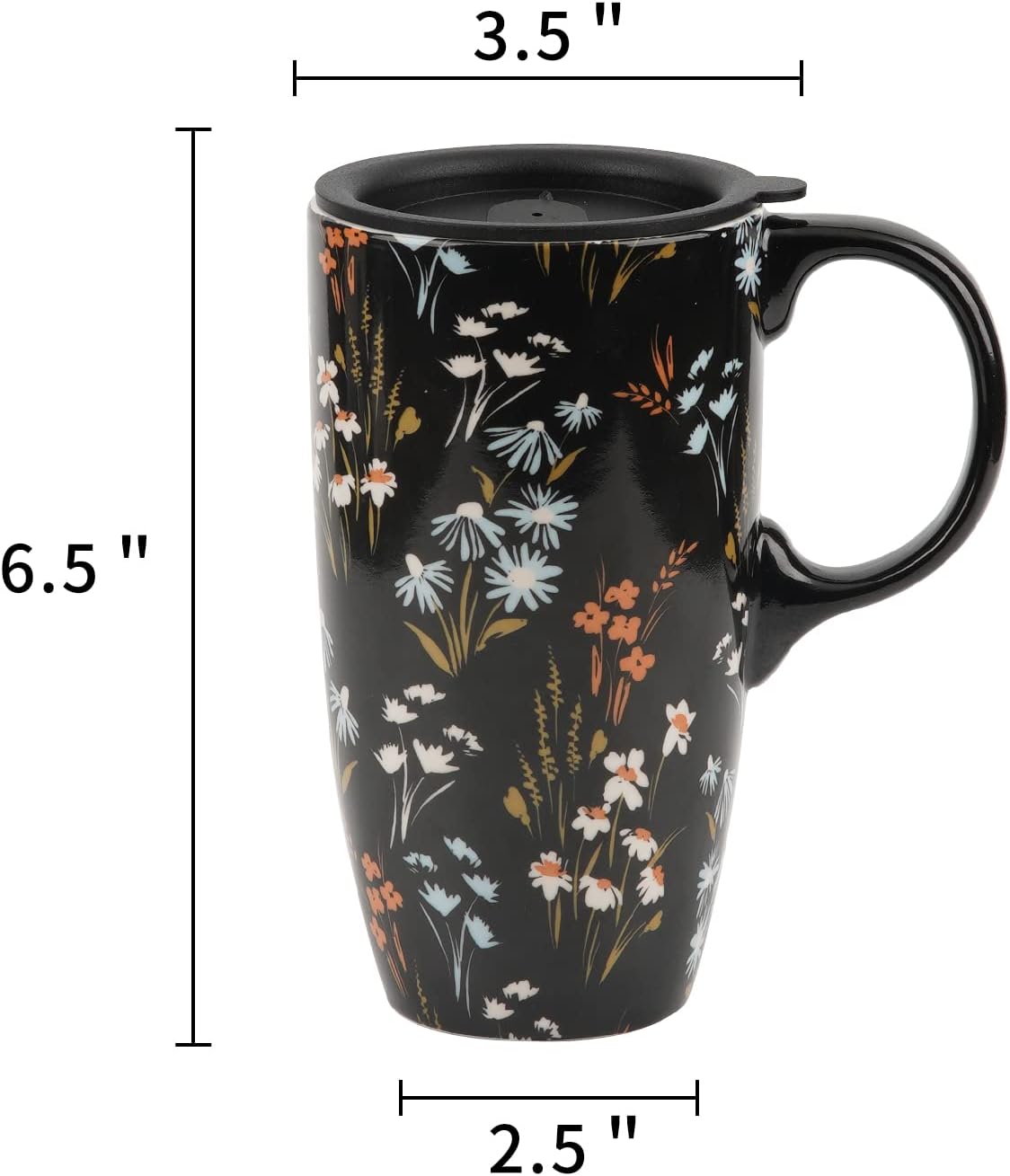 Topadorn 17oz Ceramic Coffee Mug with Sealed Lid Cup, Premium Color Box Included, Perfect for Coffee and Tea - Image 8