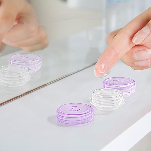 Miniatura 5 de Nicunom Paquete de 80 cajas coloridas para lentes de contacto, soporte para lentes de contacto a granel, contenedor para lentes de contacto