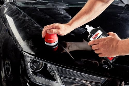 SONAX Polish+Wax Color schwarz (500 ml) Politur mit schwarzen Farbpigmenten und Wachsanteilen |...