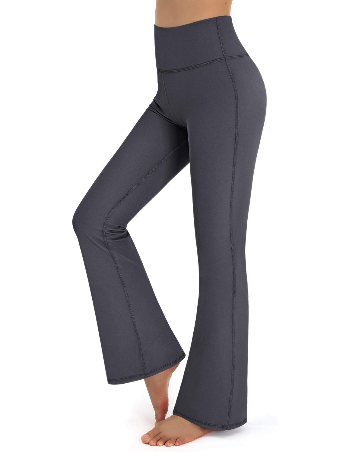 Promover Yoga Hose Damen Hohe Taille Bootcut Sporthose Strecken Activewear Hose Trainieren Bootleg Schlaghose Fitness Yogahose Flare Hose Aktive Freizeit Jazzpants