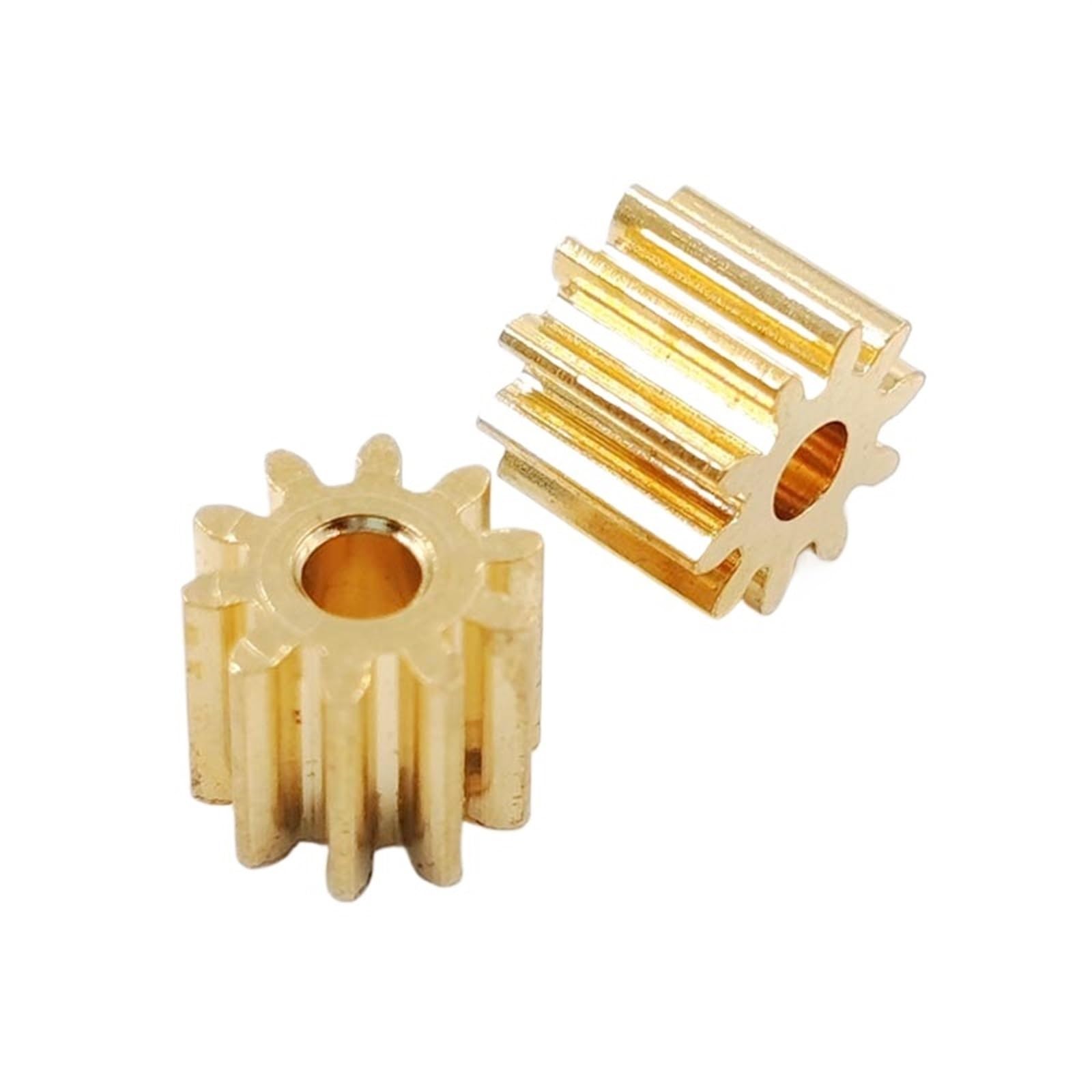 Bevel Gear Pinion Hardware Mechanical 10pcs 102A Copper Gear 0.5M 10 Teeth 2mm (1.95mm) Hole Toy Pinion Parts Metal Gears