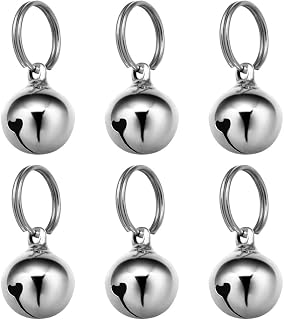 [Frogsnout] 6個入 鈴 首輪用 犬 猫 首輪アクセサリー 18 mm 14 mm シルバー ゴールド