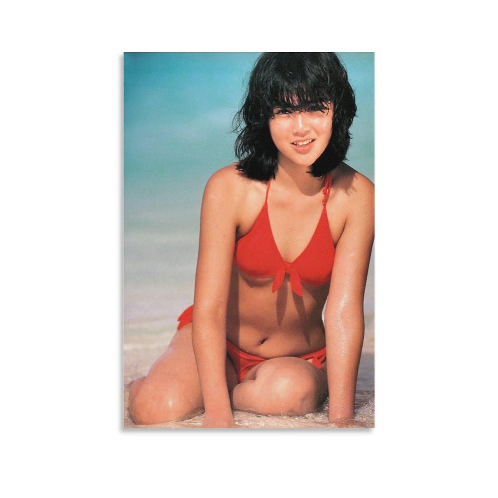 Amazon.co.jp: 菊池桃子女優 歌手若い 頃水着2ポスター キャンバス