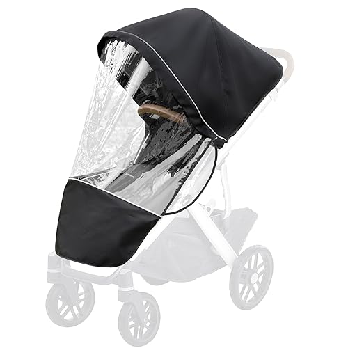 Protector de lluvia de rendimiento, cubierta de lluvia para UPPAbaby VistaVista V2Vista V3CruzCruz V2, protege del viento, lluvia, nieve, polvo,