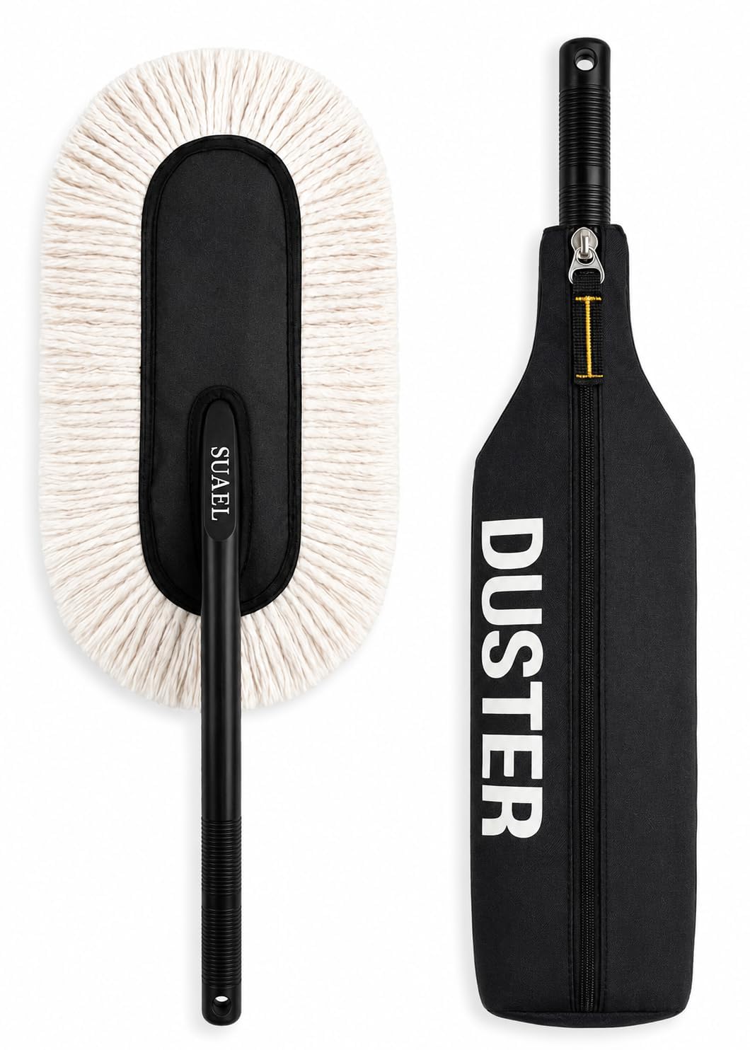 Wax Treated Car Duster - Scratch-Free Waterless Cleaning Brush for Car, SUV & Bike, Heavy Duty 65cm Long Handle, Includes Premium Carry Bag - Lint Free & Safe for Paint-image-40