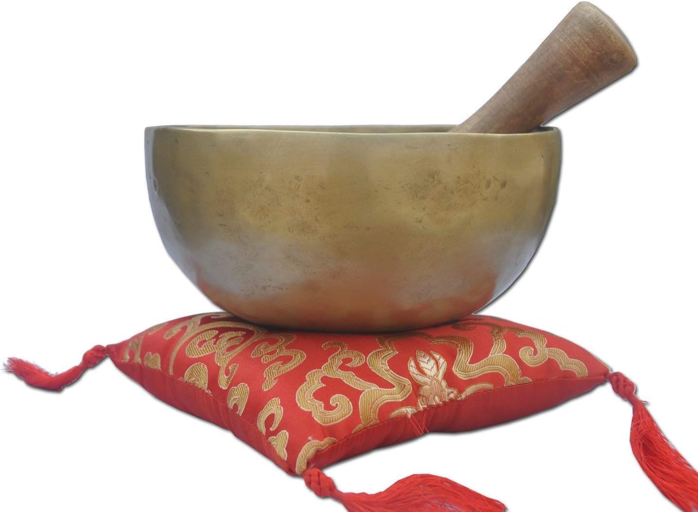 Handcrafted Tibetan Singing Bowl Set – 7" Sound Bowl for Meditation, Sound Healing & Yoga – Healing Instrument with Wooden Striker & Cushion – Authentic