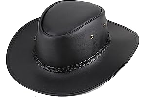Arthur Morgan Hat: Faux Leather Western Cowboy Hat