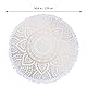 BESPORTBLE Rundes Strandtuch Mandala, Mikrofaser, 51 Zoll, Schnelltrocknend, Ideal FüR Picknick, Yoga, Wandteppich, Tischdecke, FüR Frauen Und MäDchen