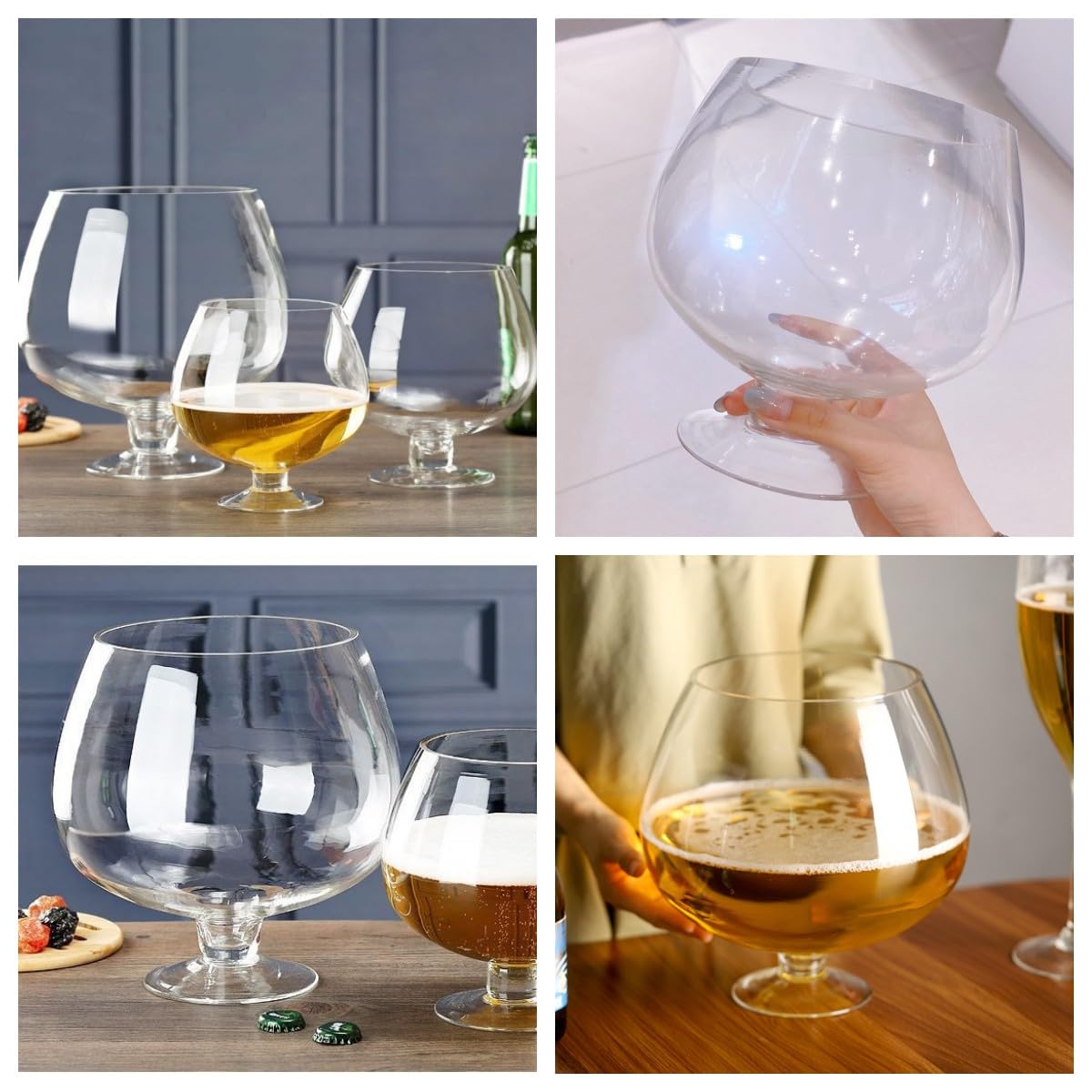 Amazon | ワイングラス ブランデーグラス 特大ビールジョッキ 2000ml