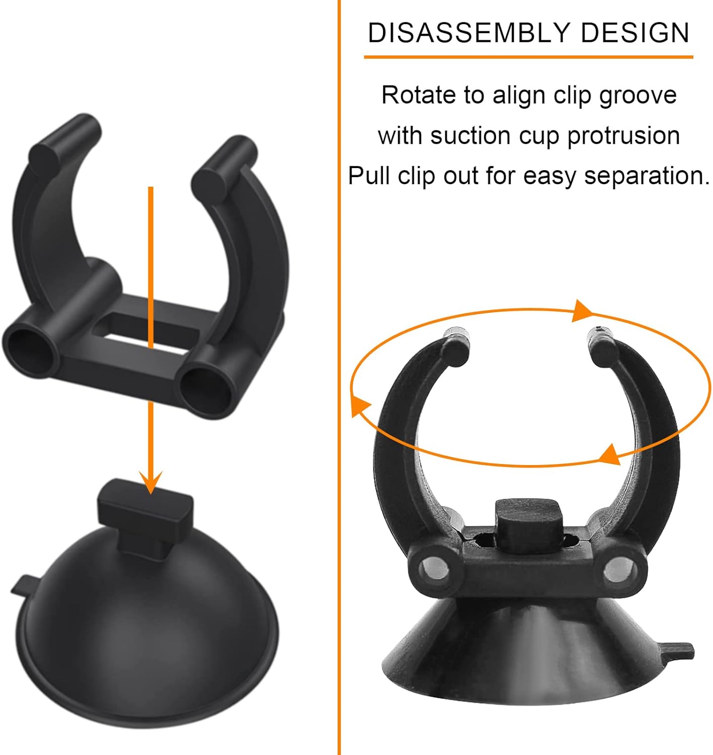 Ytesky 20Pcs Aquarium Heater Suction Cups Suckers with Clip 25 x 40 mm