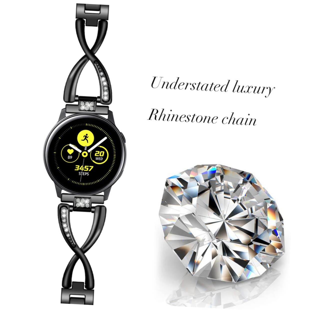 Correa De Pulsera Banda Correa De Reloj Mirar Black