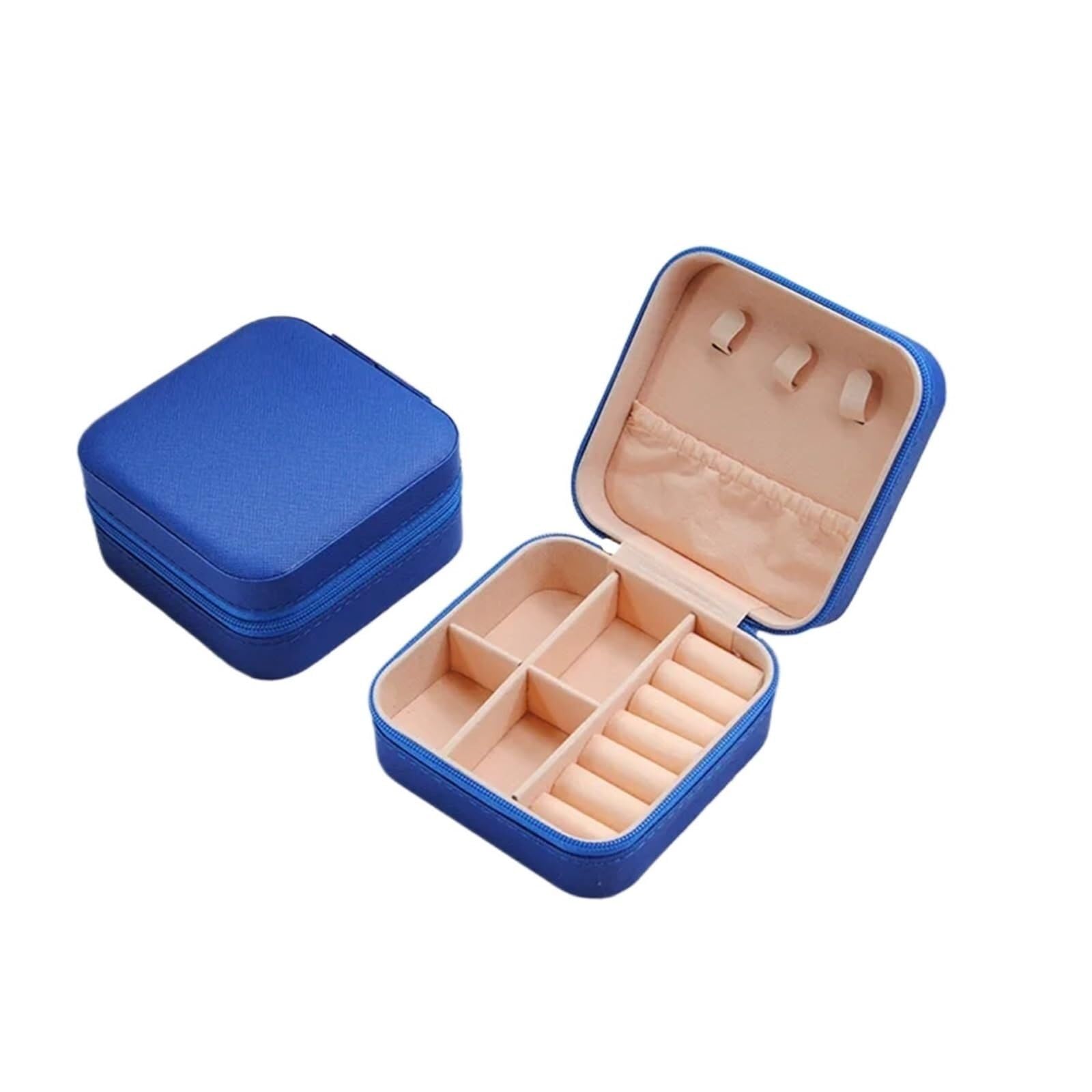 ZHAOQIN Jewellery Box Jewellery Organiser Boxes Travel Portable Storage(Blue)