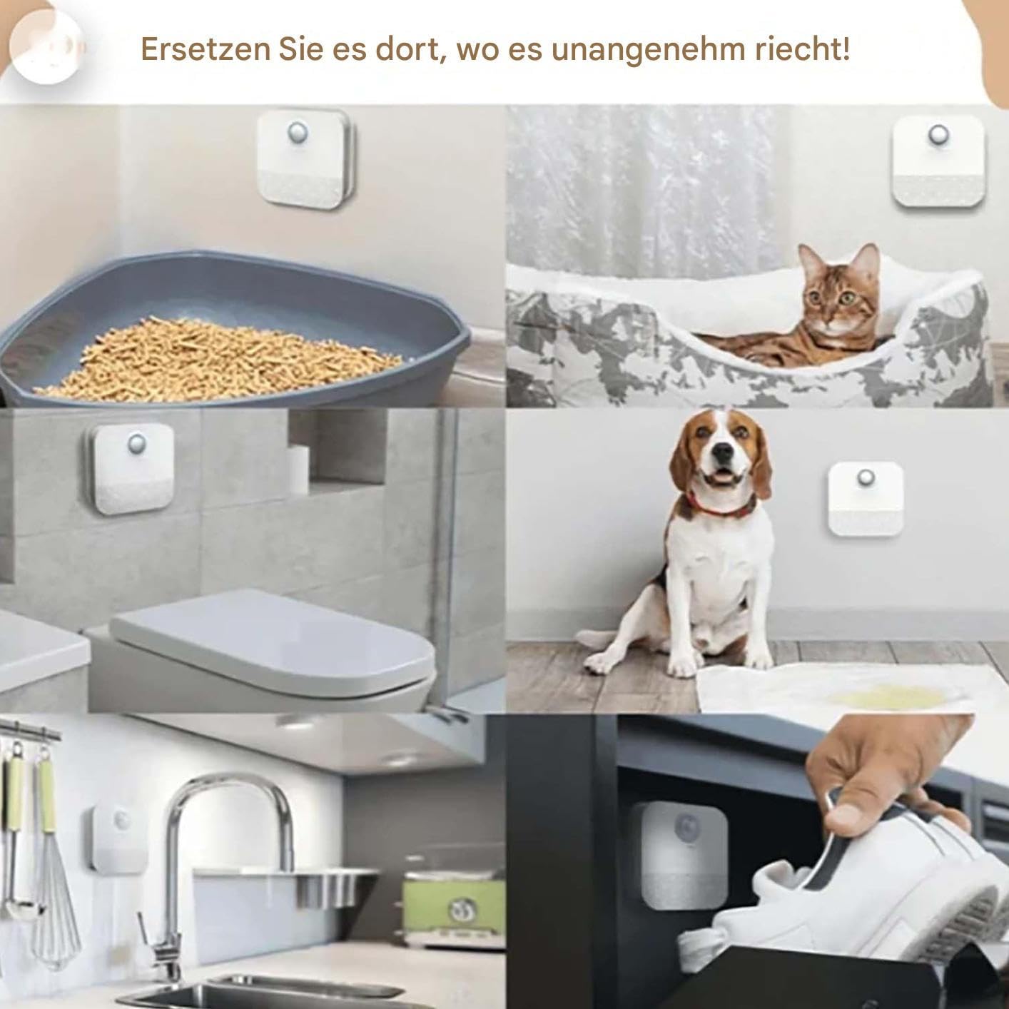 Generisch Désodorisant pour litière pour chat - Éliminateur d'odeurs de