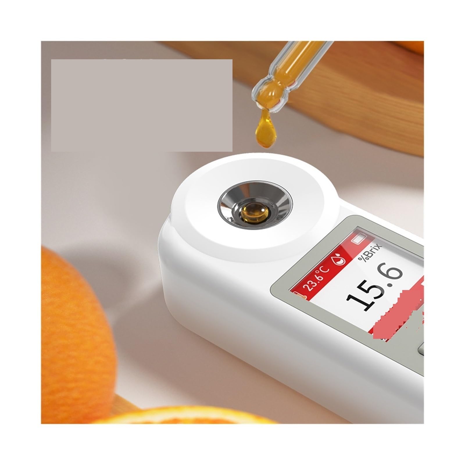 OPFVUJIKX Réfractomètre, Compteur De Sucre Portatif 0-55, Testeur for Fruits Et Boissons, Mesure La Teneur en, Dispositif du Niveau(SDJ1529Colorful (0~35%))