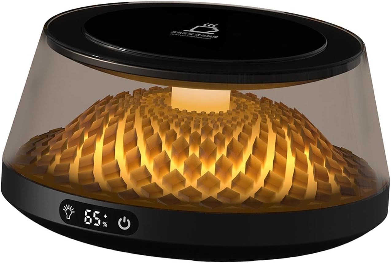 Coffee Warmer, Electric Cup Warmer, Lightweight, Fast Heating, Portable Cup Warmer, for Beverage, Tea, Black