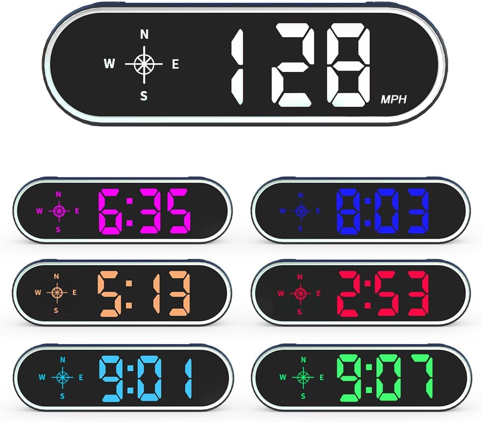 Universal GPS Speedometer Hud Digital Car Speed Display MPH KMH Over Speeding Alert Speedo Meter Gauge Screen External Tool for Vehicles Truck Golf-car Boat