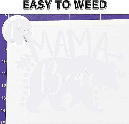 Miniatura 4 de Lya Vinyl Vinilo permanente blanco mate, vinilo de 12 pulgadas x 46 pies para Cricut rollo de vinilo adhesivo blanco mate para Cricut, Silueta,