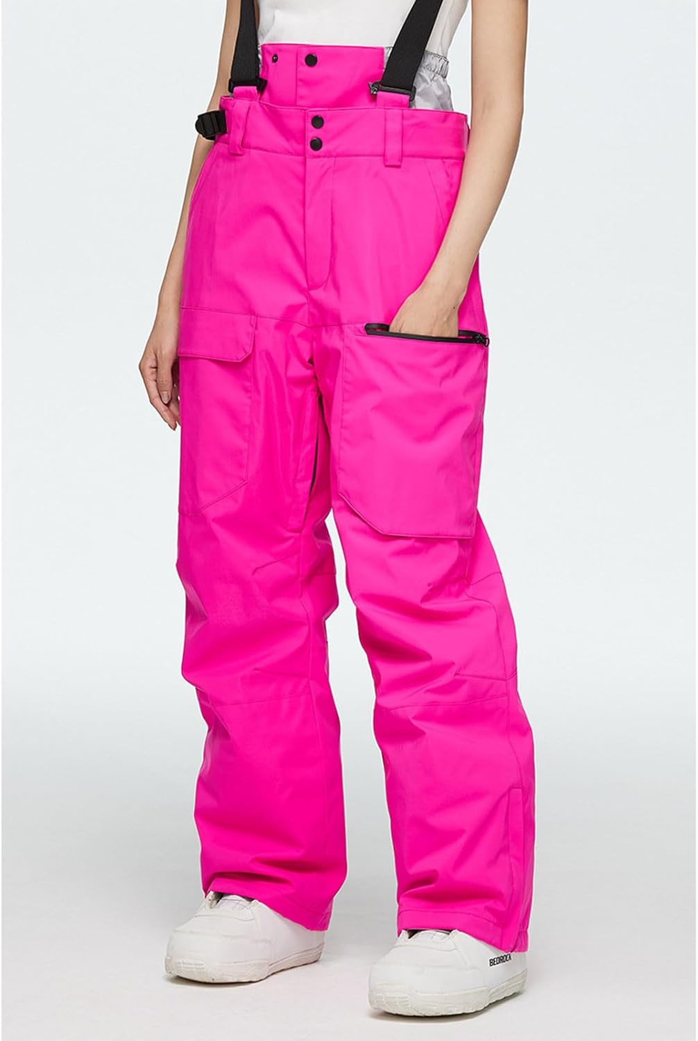 Womens Ski Pants Snowboard Pants Baggy Snow Bibs Pants Overall Waterproof Windproof Insulated Winter Sports Outfits