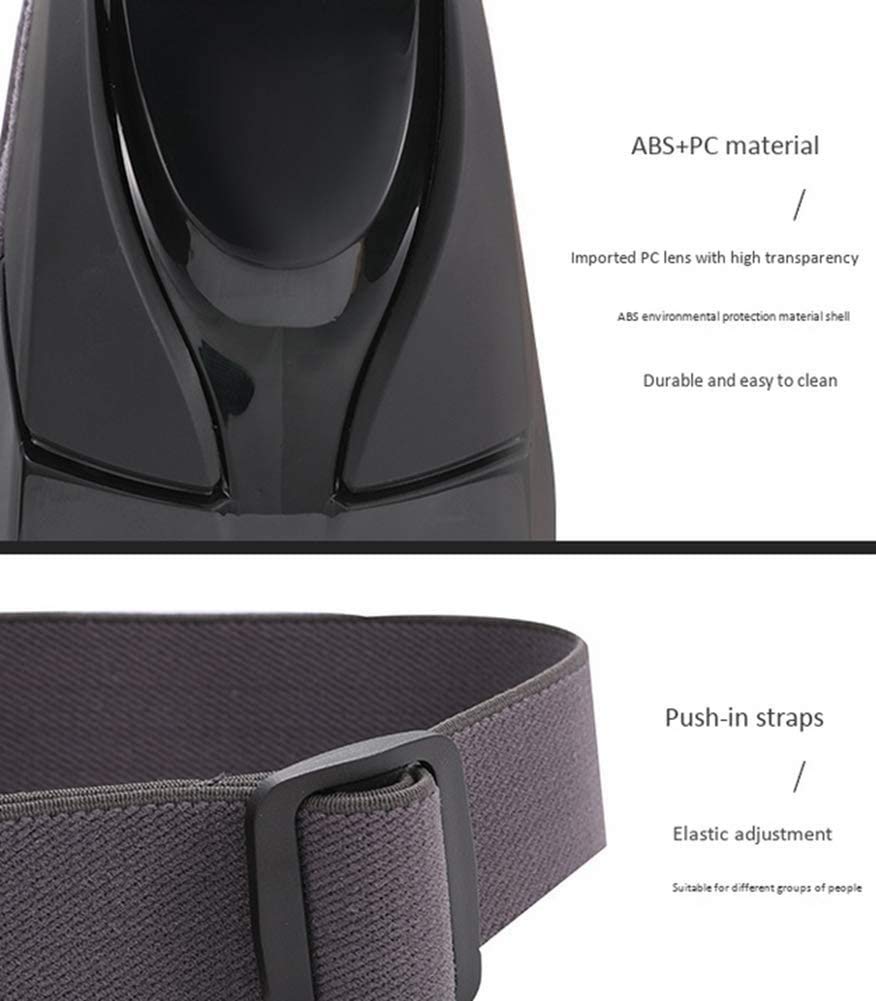 Massager de ojos con calor, espejo visual, compresión Bluetooth Música de la música recargable Masajeador de la terapia de ojos para relevar cepa de ojos Círculos oscuros Bolsas de ojo Ojo seco