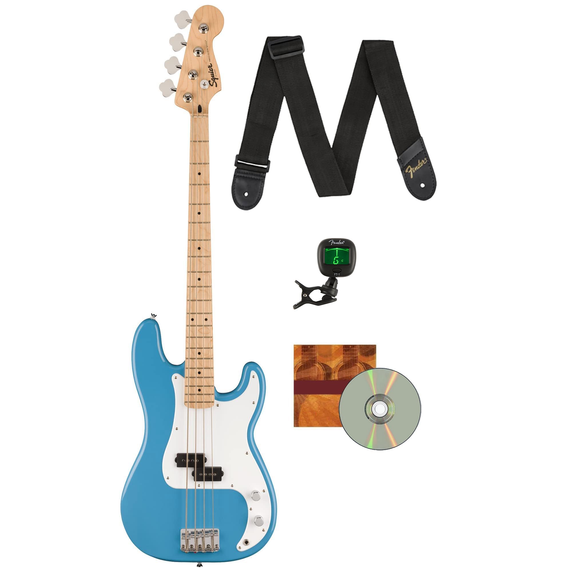 水色　SQUIER SONIC PRECISION BASS Amazon.com: Fender Squier Sonic Precision Bass Guitar - California