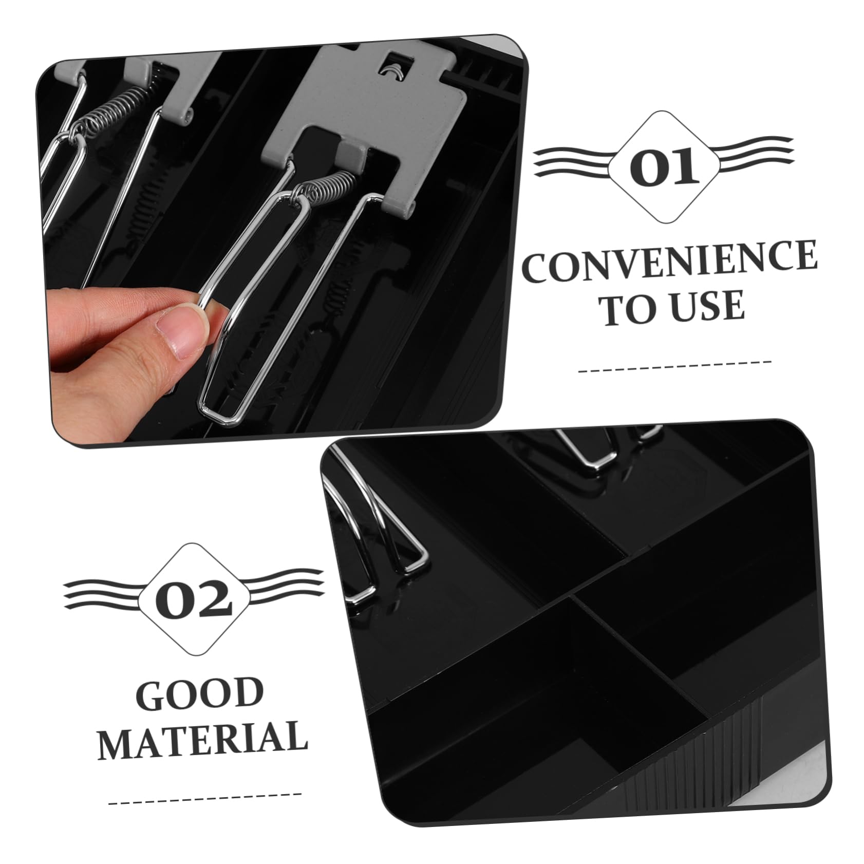 Kassenschale Mit Mehreren Fächern Aus Kunststoff Geldschale Mit Eisenclip Für Kassenschublade Münzschale Und Geldaufbewahrungsständer Praktisch Für Supermärkte Und Convenience