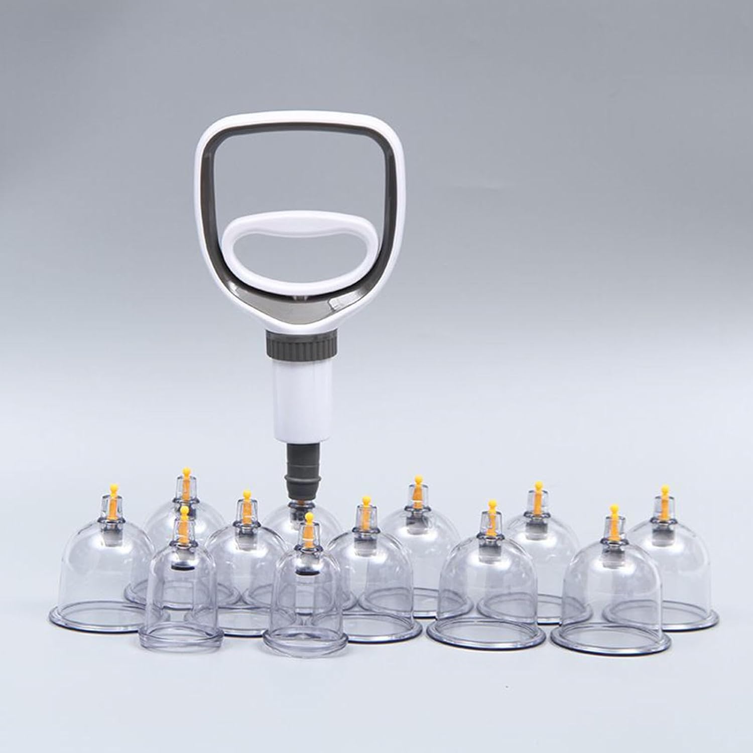 Cupping Therapy Set, 12pcs Traditional Chinese Therapy Cupping Kit, Cupping with Case Pump Vacuum Suction Cups for Salon Or Home Use
