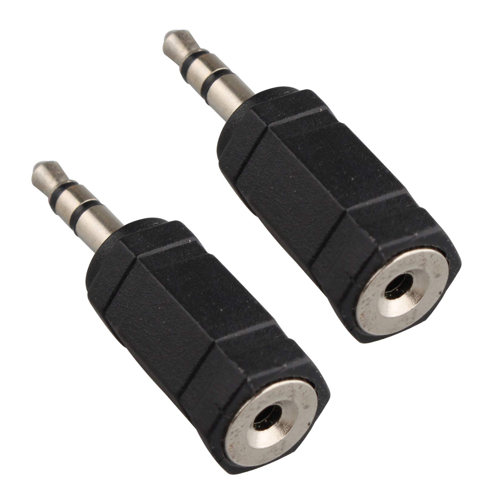 JZK 3.5mm naar 2.5mm Adapter Jack, Vrouwelijke 3.5mm Socket naar Mannelijke 2.5mm Plug, Standaard Hoofdtelefoon Socket Jack Stereo Adapter, Stereo Adapter Converter Extender